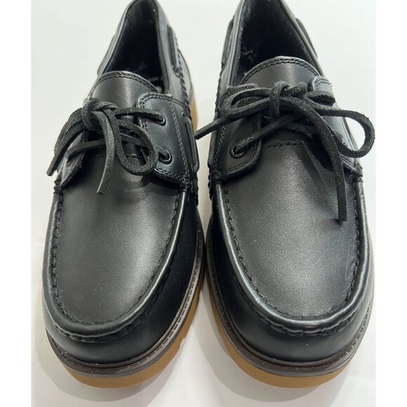Sperry Wells Boat Shoes Topsider in Black - Picture 4 of 9